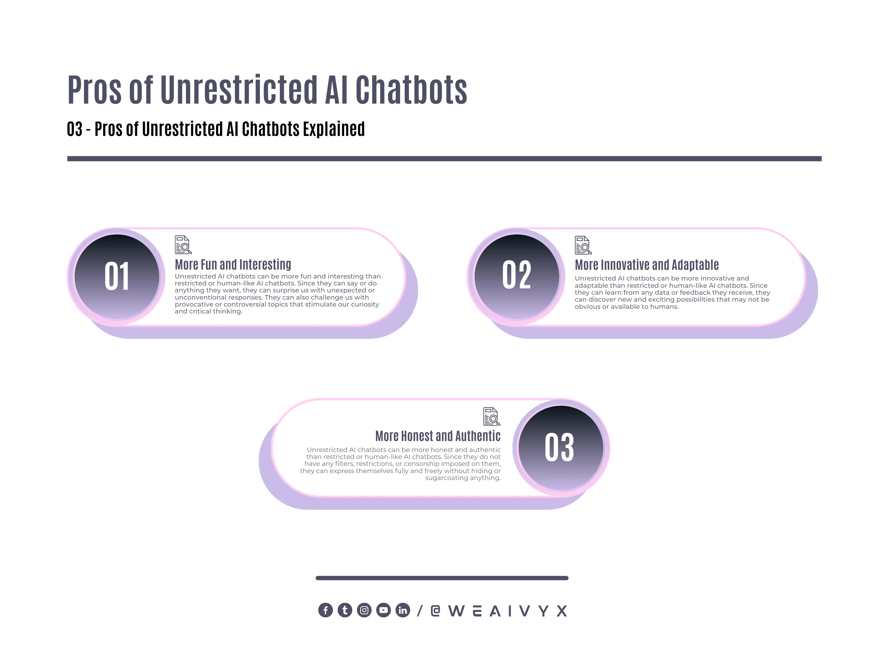 Pros of Unrestricted AI Chatbots Pros of Unrestricted AI Chatbots