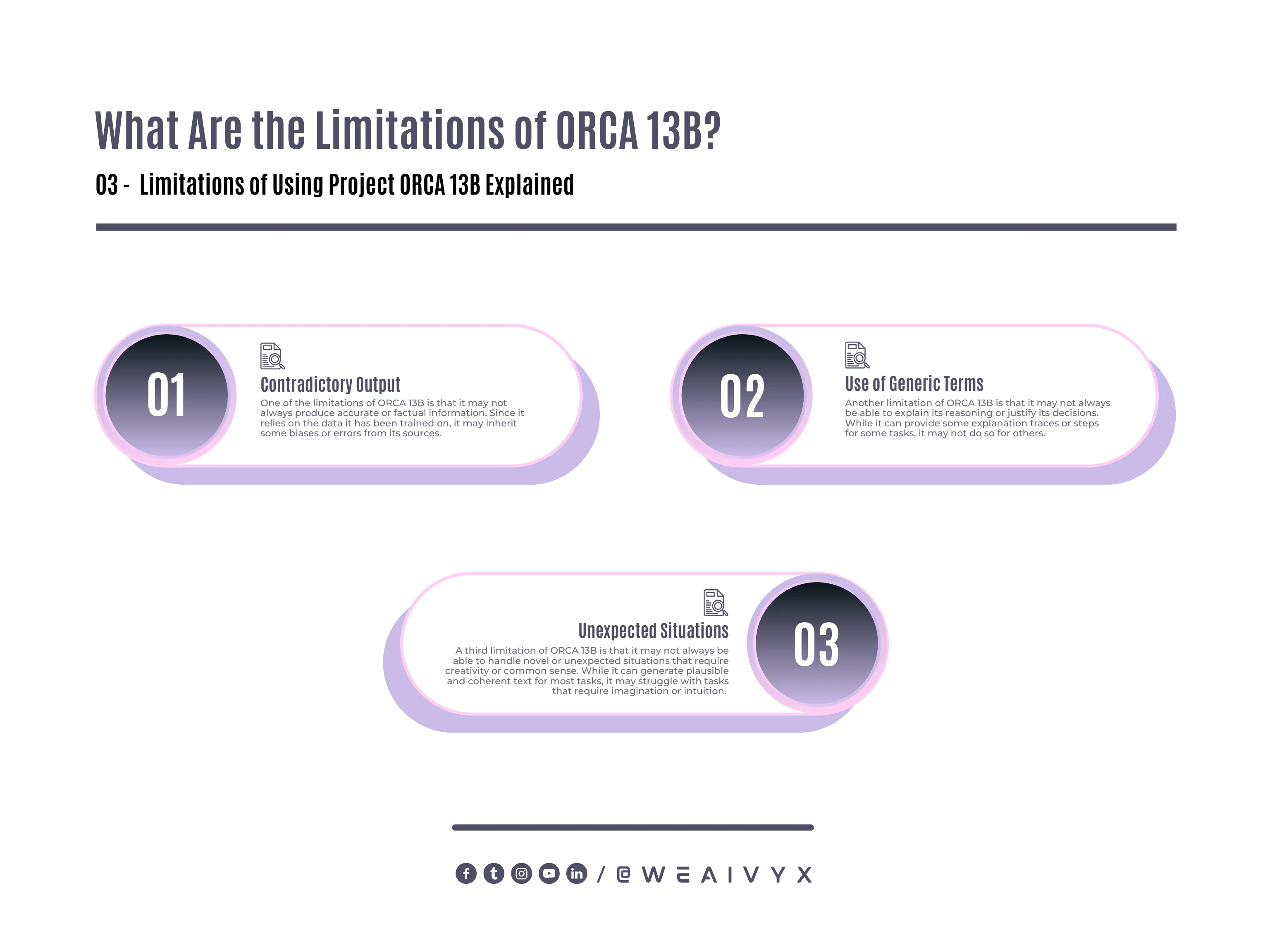What Are the Limitations of ORCA 13B What Are the Limitations of ORCA 13B