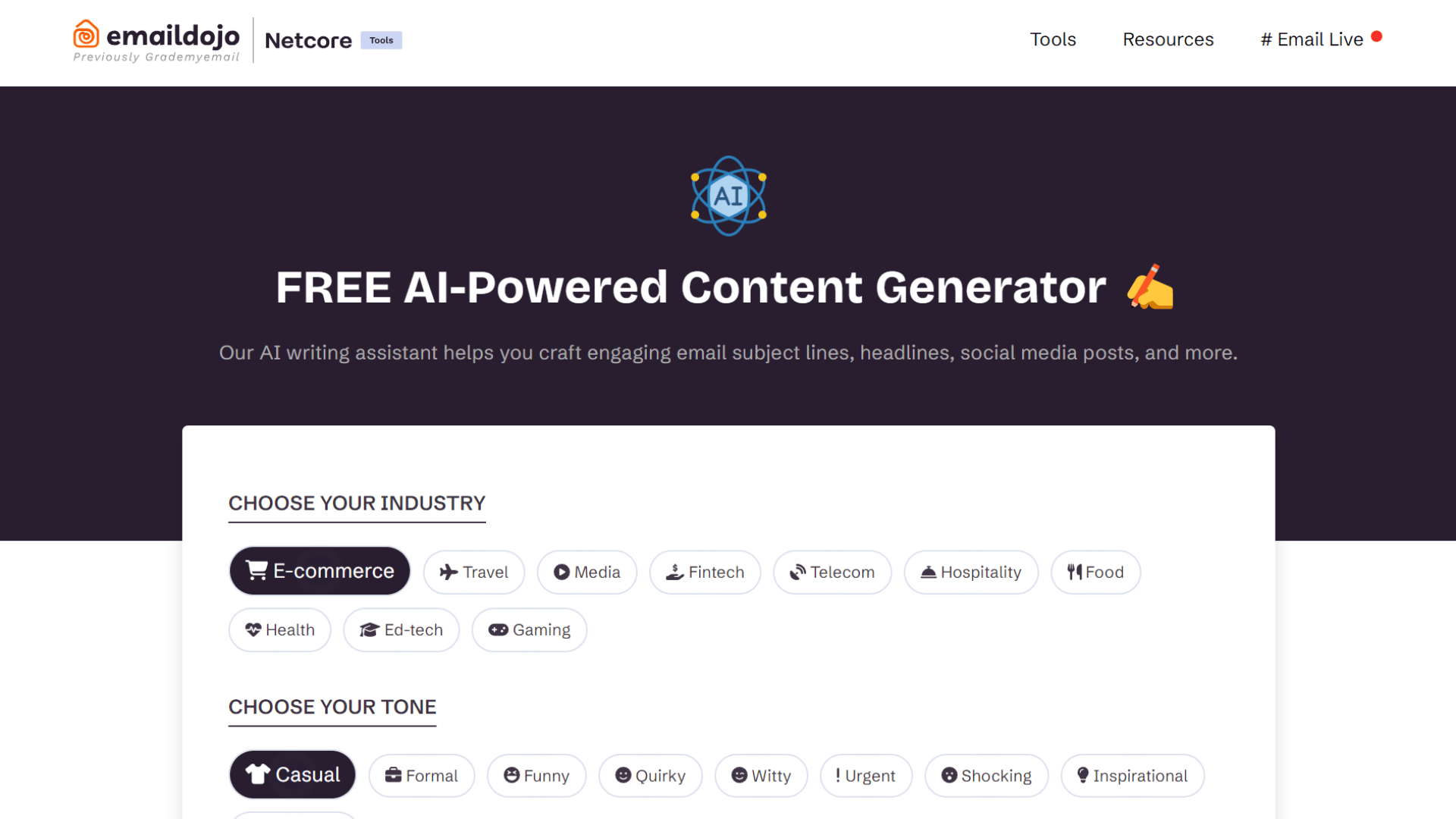 Emaildojo - Content Generators - Images