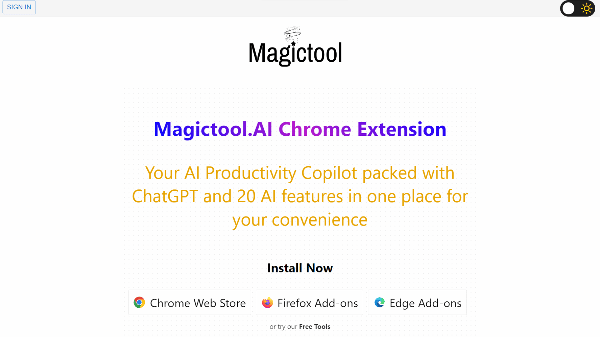 Magictool.AI Chrome Extension - Content Generators - Images